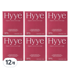 혜 유기농 순면커버 생리대 날개형, 대형, 12개입, 12개