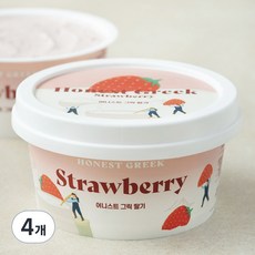 어니스트그릭 딸기, 100g, 4개