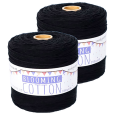 Teolsilnara Blooming Cotton 18股 精梳棉紗 織線 350g, 28 黑色