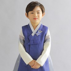 geumdong hanbok 男童藍色花紋韓服 AM081 + 福袋套裝