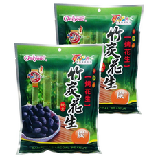 Onlyone 海龍王 竹炭花生, 台灣製造, 烘烤花生, 150g, 2包