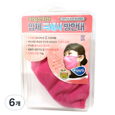 삼성물산 입체 극세사 방한대, 1개입, 핑크, 6개