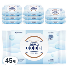 Kleenex Mybidet Pure 廁所用濕紙巾 便攜蓋型, 45個, 40張