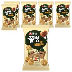 농심 쫄병스낵 숯불바베큐맛, 90g, 6개
