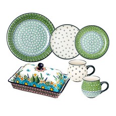 PAWIE Paul 早午餐具組 A 7件組, 混色, 圓頂托盤蓋 + 碗 + 2款馬克杯 + 2款中盤 + 大盤