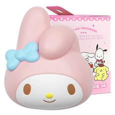 BELLEAMANT 三麗鷗美樂蒂車用芳香劑, White Rose, 1組