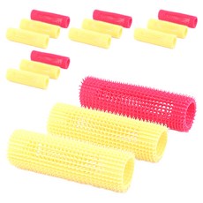 黃麻髮捲長度 100 毫米加長/長 35 毫米, 混色, 15入