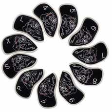 크래프트맨 슈가버디 불독 프리미엄 아이언커버 11종 세트, 블랙