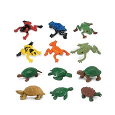 Safari Ltd 青蛙與烏龜 管裝公仔 Frogs Turtles 694804, 1個