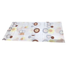 PEVA 加厚防水浴簾, 180 x 180cm, 咖啡圈, 1組