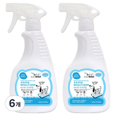 코코브라운 반려동물 베이킹소다 탈취제 베이비파우더향, 550ml, 6개