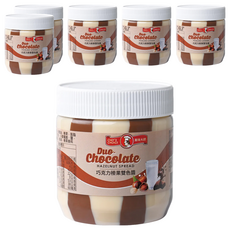 CHEF'S CHOICE 美味大師 巧克力風味榛果雙色醬 多種用途 添加榛果香料 適合搭配各式甜點, 350g, 6罐