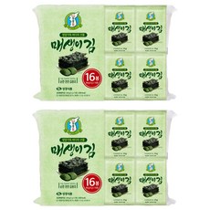 Sung Gyung Food 成京 海藻海苔 16包入, 64g, 2袋