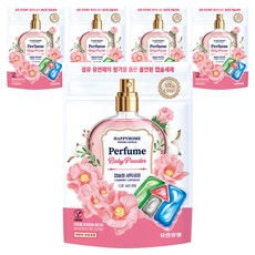 HAPPYHOME 強效潔淨香水洗衣膠囊 寶寶爽身粉香, 30顆, 5袋