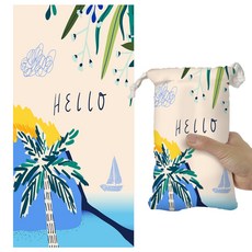 HANEE 防沙大型海灘巾 160 x 80 cm 265g, 1個, 哈囉