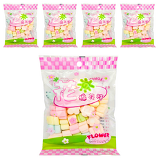 卜祥 花語棉花糖 花朵造型, 60g, 5包