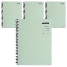 morning glory 4000 PP 主題彩色橫線筆記本, 4個, 隨機出貨