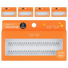 ccam bbak 人造睫毛束 包裝版 11mm 粗 1束, 5個, 勾選(黑色)