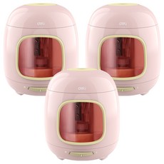 deLi 得力 Mongdol 自動削鉛筆機 CH13, 3個, 粉紅色