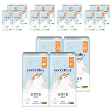 secretday 溫和棉質貼身護墊, 40入, 長, 20個