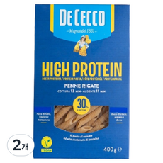 DE CECCO 得科 高蛋白筆管麵, 400g, 2個