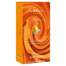 CARRARO 焦糖風味 CARAMEL FLAVORED COFFEE 咖啡膠囊 適用Nespresso Original 膠囊咖啡機, 5.5g, 10個, 1盒