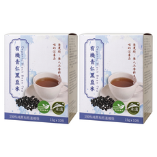茂格生機 有機青仁黑豆水, 15g, 10包, 2盒