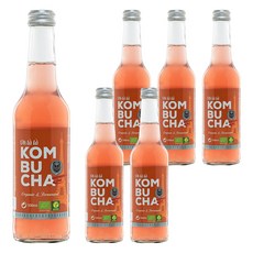 오라라 유기농 콤부차 라즈베리 앤 라임, 6개, 330ml