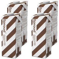 發芽豌豆飲料巧克力, 1L, 4個