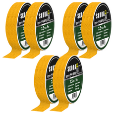 Skora 高亮度反光膠帶, 6個, 黃色的