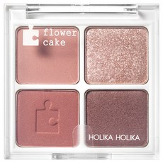 HOLIKA HOLIKA 拼圖壓紋4色眼影盤 6g, 03 Flower Cake, 1個