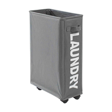 妃妃嚴選 桌下帶輪置物籃 迷你款, 淺灰色