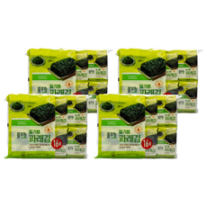 풀무원 들기름 파래김, 80g, 4개