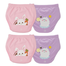 아가짱 프랜들리 6중 배변훈련팬티, 토끼, 구름, 2개