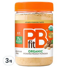 정식수입 피비핏 PBfit 오가닉 땅콩버터 파우더 227g, 425g, 3개