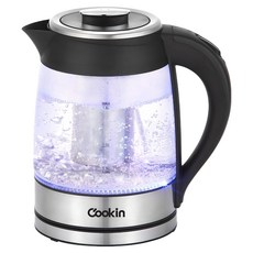 KITCHEN FLOWER 玻璃濾茶網快煮壺 1.8L, KEK-GF181GT