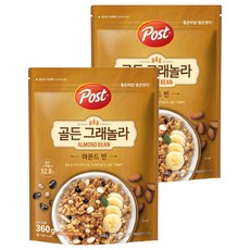Post 黃金格蘭諾拉穀物麥片 香醇杏仁, 360g, 2包