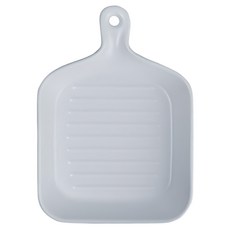 北歐帶柄陶瓷烘培焗烤盤 白色, 22 x 16.5 x 3.5cm, 1個