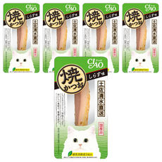 INABA CIAO 啾嚕 燒鰹魚條 YK-03, 吻仔魚風味, 18g, 5包