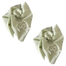 더플로우커머스 파스텔 리본포인트 사각 스크런치 2p