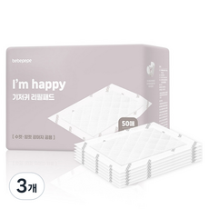 베베페페 강아지 기저귀 리필패드, 소형, 50개입, 3개