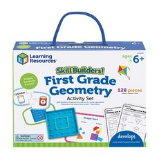 Learning Resources 幾何圖形學習寶盒 Skill Builders! 128個組件 6歲+, 多色, 1盒