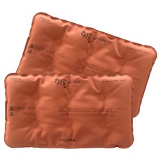 KOXINA 黃土冷熱兩用棉質熱敷袋 方形, 2個