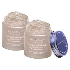 MARY&MAY 金盞花胜肽晚安凍膜, 2罐, 110g