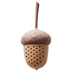 Bayshop 栗子造型矽膠濾茶器, 5*5*10cm, 食品接觸使用, 可重複性使用, 1個