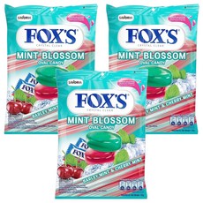 FOX'S 薄荷櫻桃風味糖, 125g, 3袋