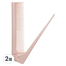Toolif 折疊式尖尾梳, 2個, 粉色