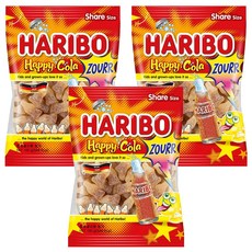 HARIBO 快樂可樂酸味Q軟糖, 160g, 3包