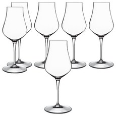 Luigi Bormioli Spirits Snifter 高腳烈酒杯 無鉛水晶 防破 可洗碗機清洗, 170ml, 6個