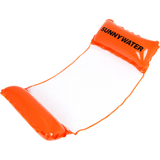 SUNNYWATER 彩色吊床浮排 132cm, 橘色, 1個